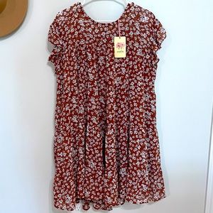 NWT Floral Dress, size Large
